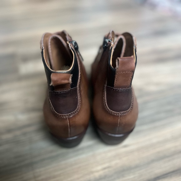 Pikolinos Size 40/9 Womens Brown Leather Booties Boots - Picture 4 of 8